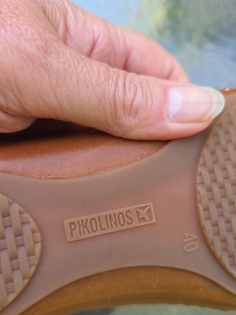 Pikolinos Brown Leather Cutout Mary Jane Comfort Flats | Handmade In Spain Sz.40 - Picture 6 of 14